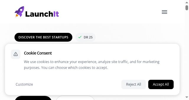 Screenshot of launchit.fast