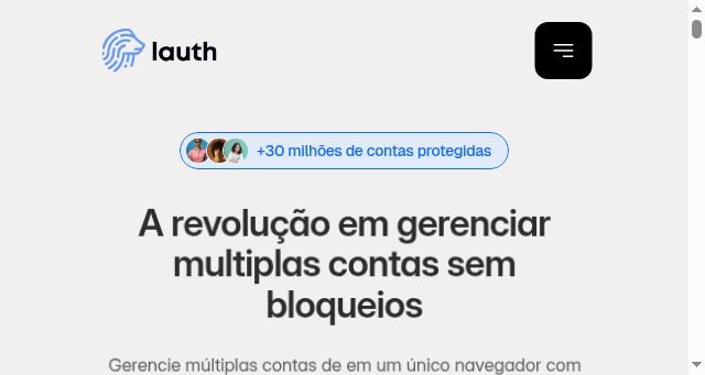 Screenshot of lauth.com.br