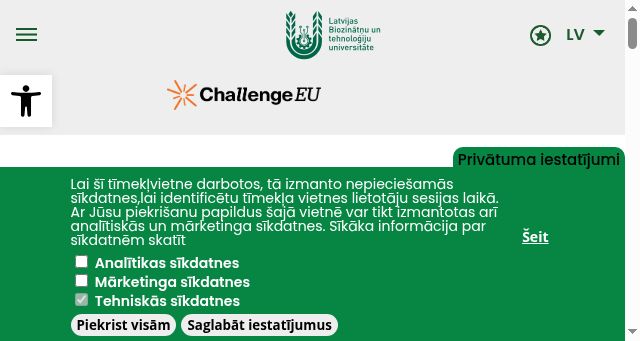 Screenshot of lbtu.lv