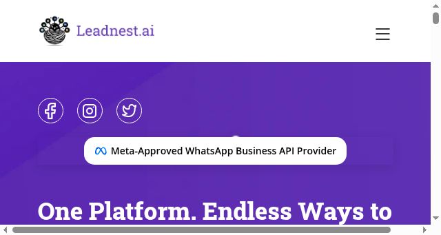 Screenshot of leadnest.ai