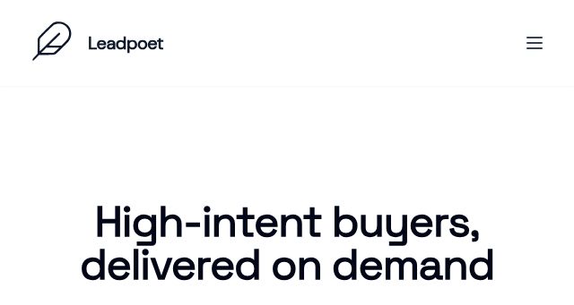 Screenshot of leadpoet.com