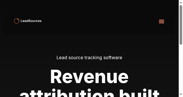 Screenshot of leadsources.io