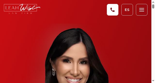 Screenshot of leahwiselaw.com