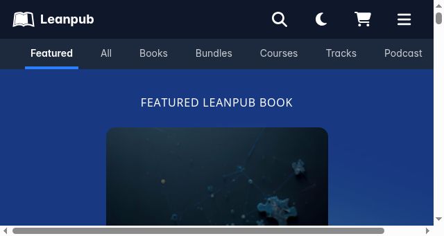Screenshot of leanpub.com