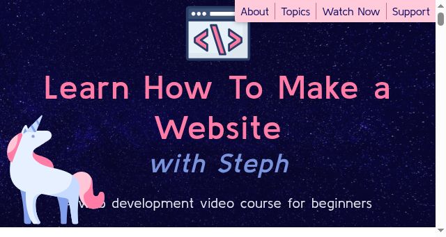 Screenshot of learnfromsteph.dev