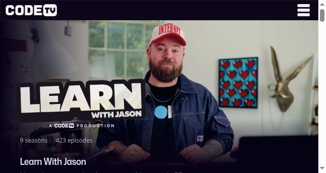Screenshot of learnwithjason.dev
