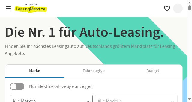Screenshot of leasingmarkt.de