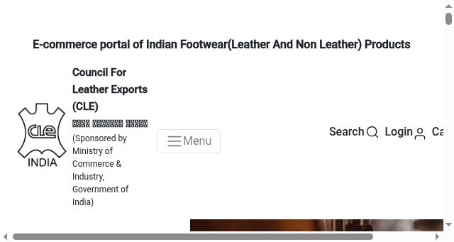Screenshot of leatherindia.biz