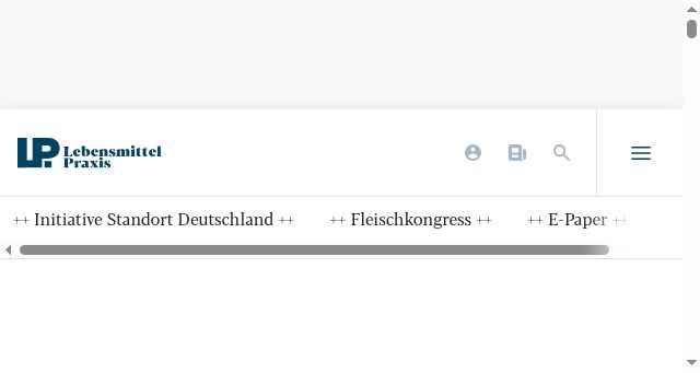 Screenshot of lebensmittelpraxis.de