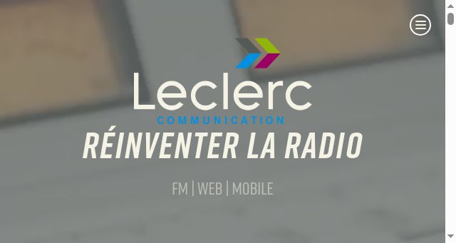 Screenshot of leclerccommunication.ca