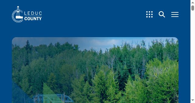 Screenshot of leduc-county.com