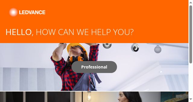 Screenshot of ledvance.asia