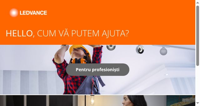 Screenshot of ledvance.ro