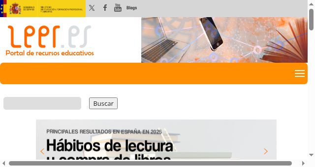 Screenshot of leer.es