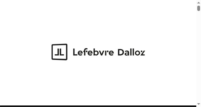 Screenshot of lefebvre-dalloz.fr