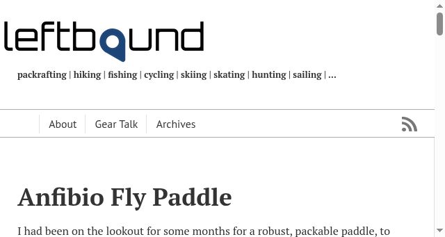 Screenshot of leftbound.com