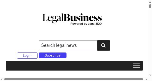 Screenshot of legalbusiness.co.uk