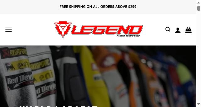 Screenshot of legend-moto.com