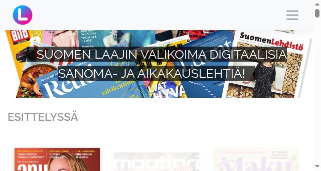 Screenshot of lehtiluukku.fi