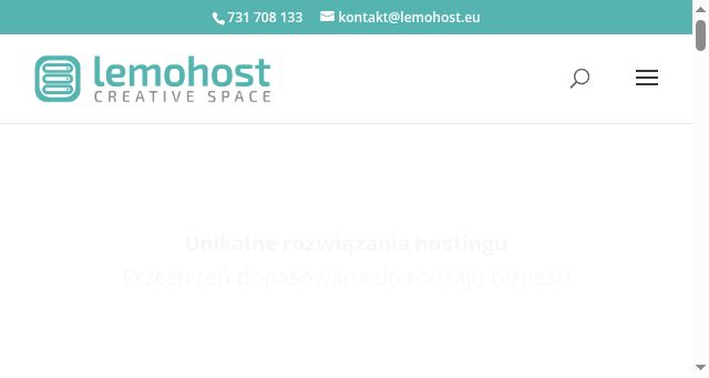 Screenshot of lemohost.eu
