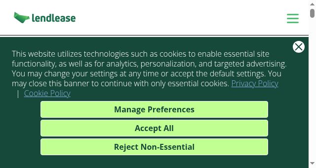 Screenshot of lendlease.com