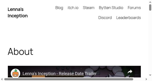 Screenshot of lennasinception.com