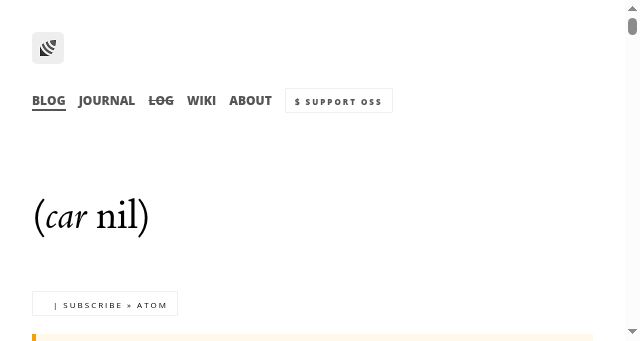 Screenshot of lepisma.xyz