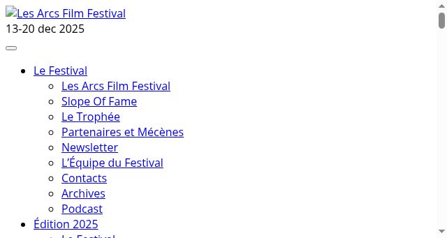 Screenshot of lesarcs-filmfest.com