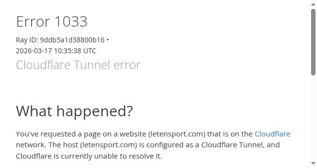 Screenshot of letensport.com