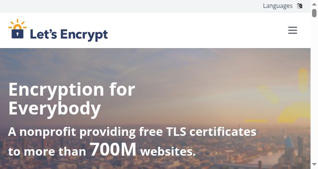 Screenshot of letsencrypt.org