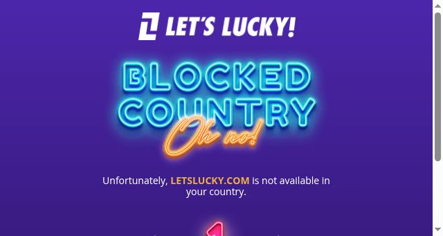 Screenshot of letslucky.com