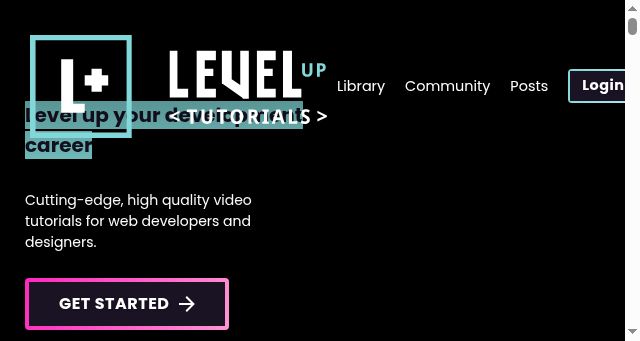 Screenshot of levelup.video