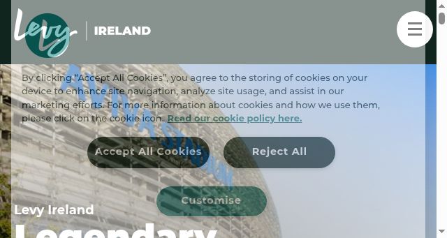 Screenshot of levy.ie