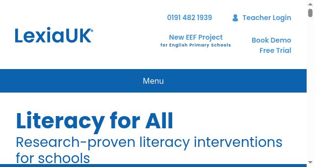 Screenshot of lexiauk.co.uk