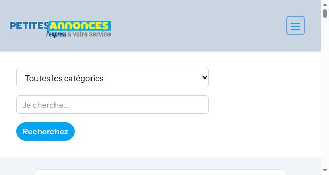Screenshot of lexpress-petites-annonces.mu
