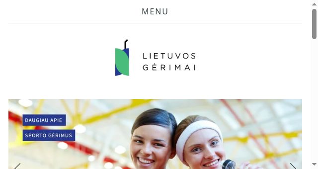 Screenshot of lgerimai.lt