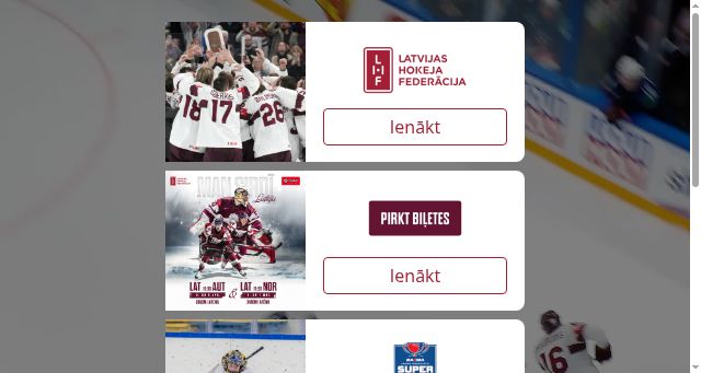 Screenshot of lhf.lv