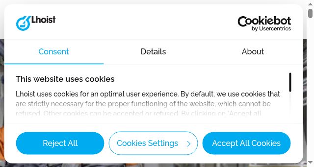 Screenshot of lhoist.com