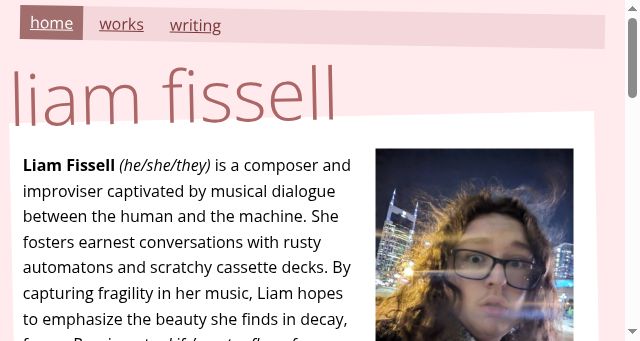 Screenshot of liamfissell.com
