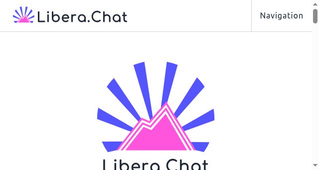 Screenshot of libera.chat