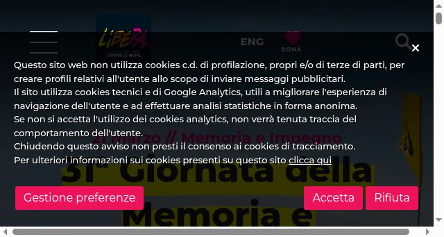 Screenshot of libera.it