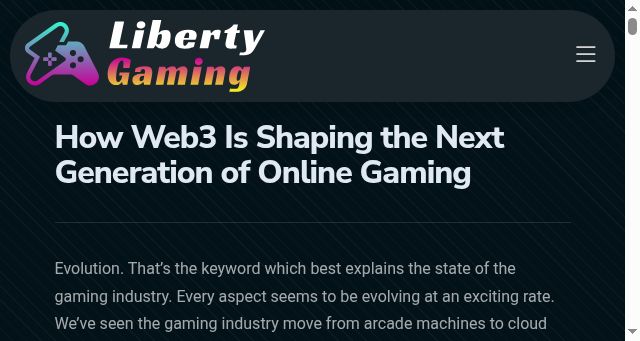 Screenshot of libertygaming.io