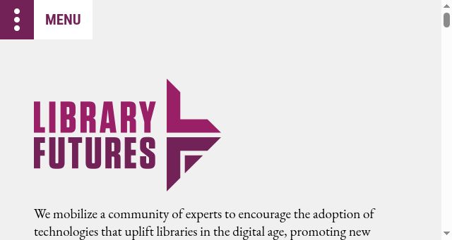 Screenshot of libraryfutures.net