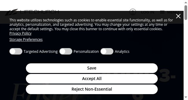 Screenshot of life.church