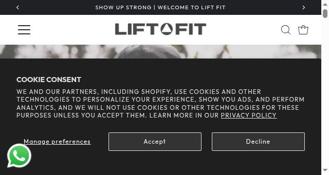 Screenshot of lift.fit