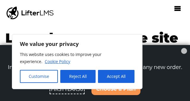 Screenshot of lifterlms.com