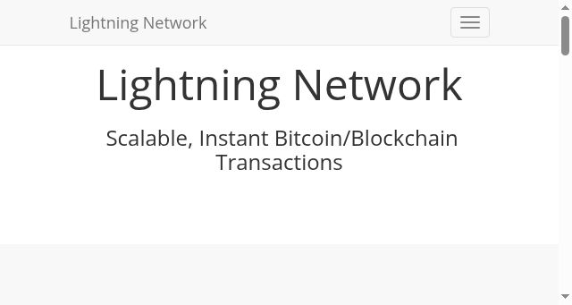 Screenshot of lightning.network