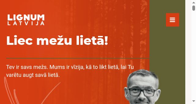 Screenshot of lignum.lv