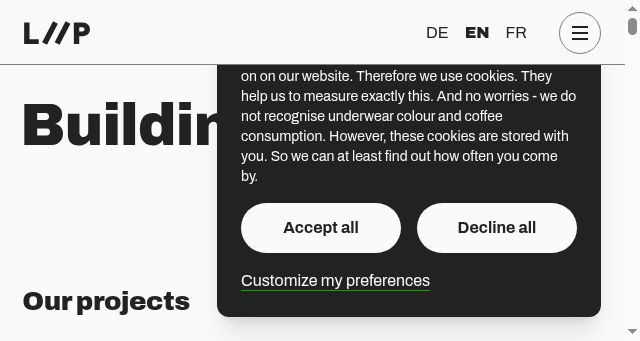 Screenshot of liip.ch