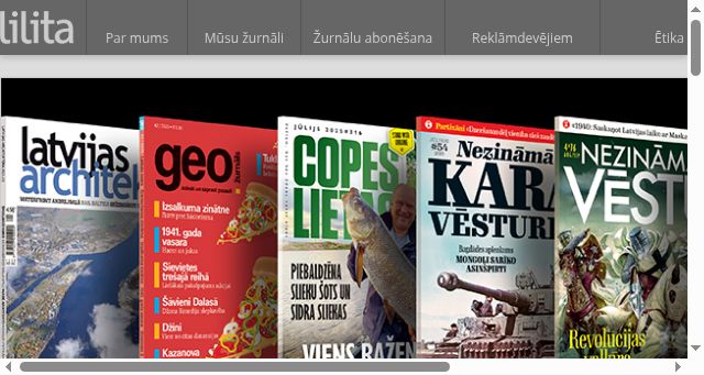 Screenshot of lilita.lv